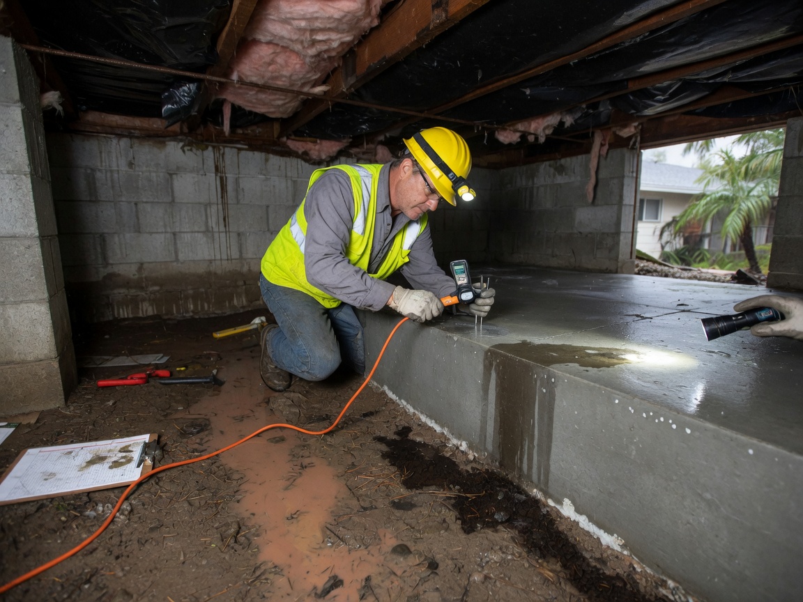 Inspecting Slab Foundations for Moisture After Heavy Valley Rain