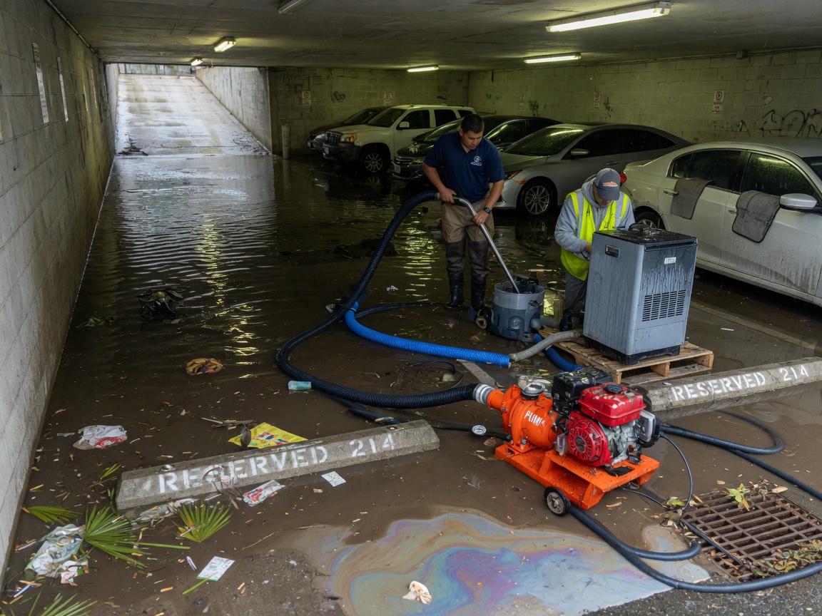 Removing Water from North Hills Garages After Monsoon-Style Rain