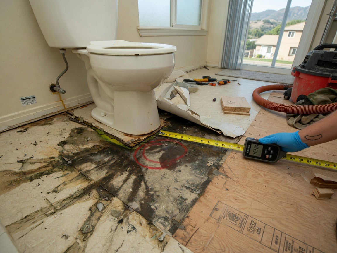 When to Replace Versus Dry Subfloor After a North Hills Toilet Leak