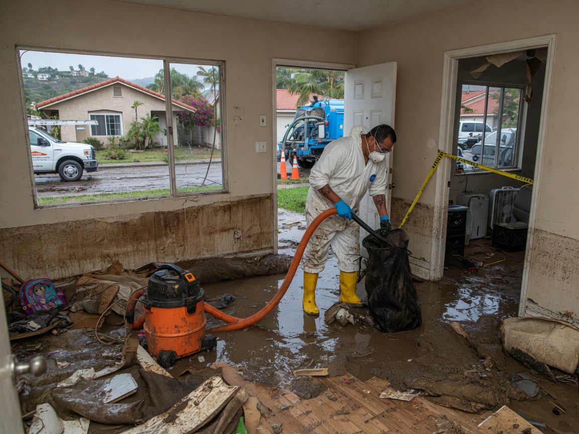 Flood Damage Cleanup in North Hills, CA